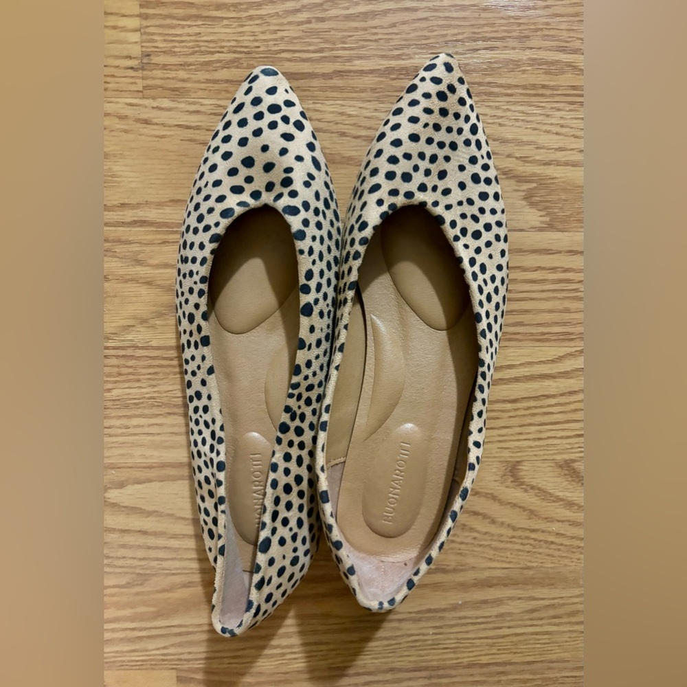 Size 37 Buonarotti Leopard Print Flats